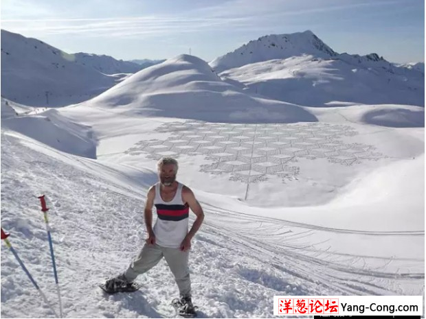 逆天！他默默在雪地走路 最后简直令人震撼(8)