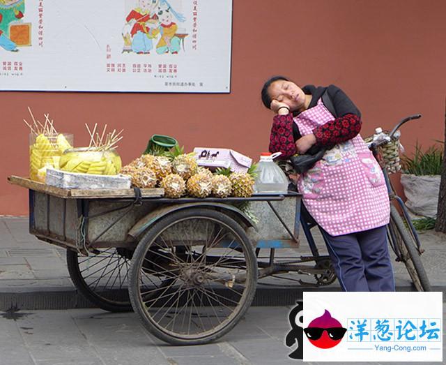 大婶你的生意做的不咋成功啊，睡吧！