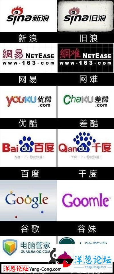 被恶搞后的网站logo