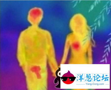 男生和女生约会时的热感应