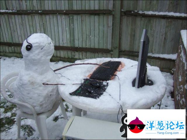 在互联网，没人知道你是个雪人