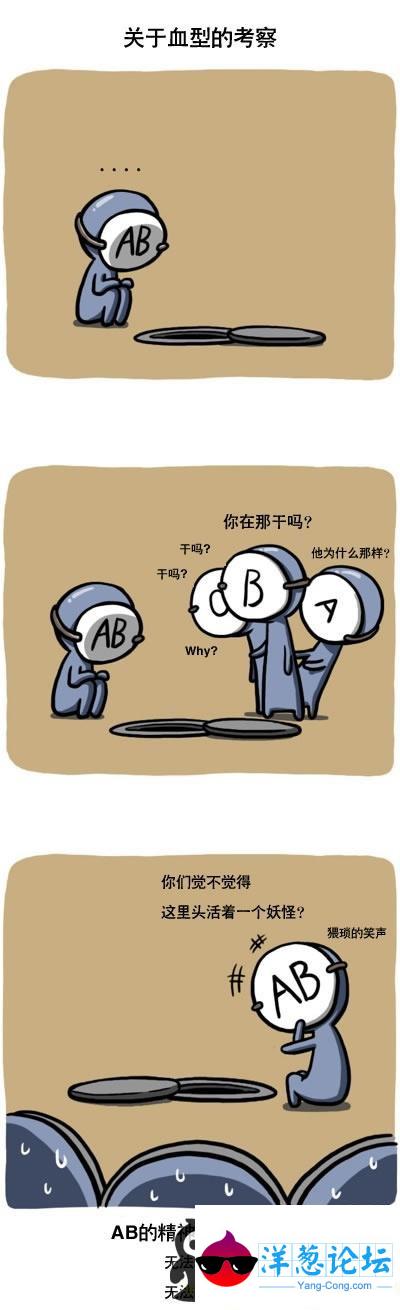 关于血型的漫画