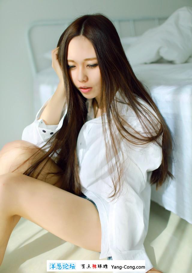 可爱清纯少女头像清凉私房的衬衣妹子的唯美写真